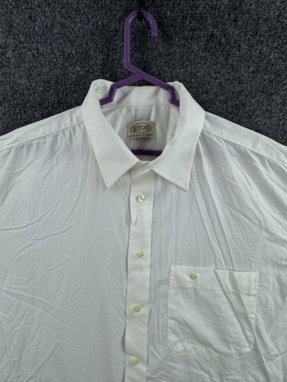 Eton Point XL White Premium Pocket Long Sleeve Button Up Elegant Office Shirt